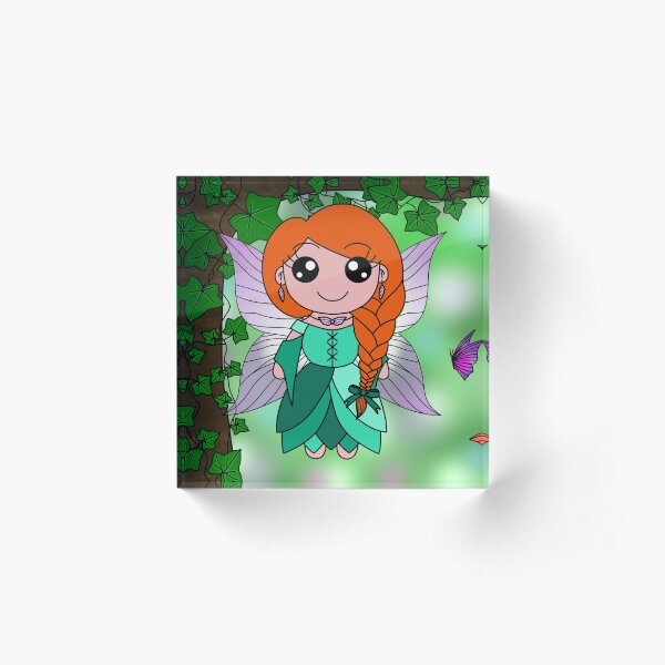 Margot la fée rousse Bloc acrylique