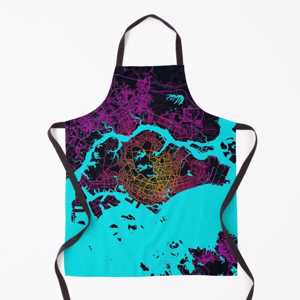 Item preview, Singapore City Map - Neon designed and sold by deMAP.