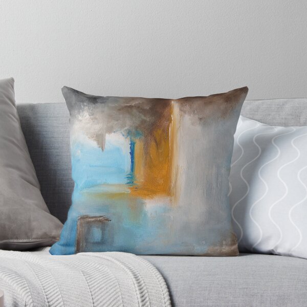 Item preview, Blue and Brown Geometric Abstract Art designed and sold by Krystle Cole.
