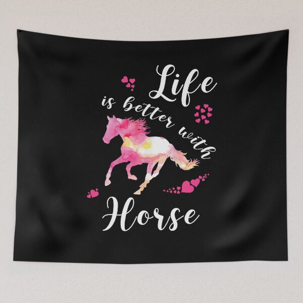 Item preview, Womens Life Is Better With Horse - Funny Best Gift Ideas For Girl Horse Lover Birthday designed and sold by NDTStore.