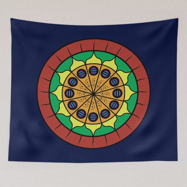 Item preview, Sunflower Mandala -Black designed and sold by Wrabbitheart.
