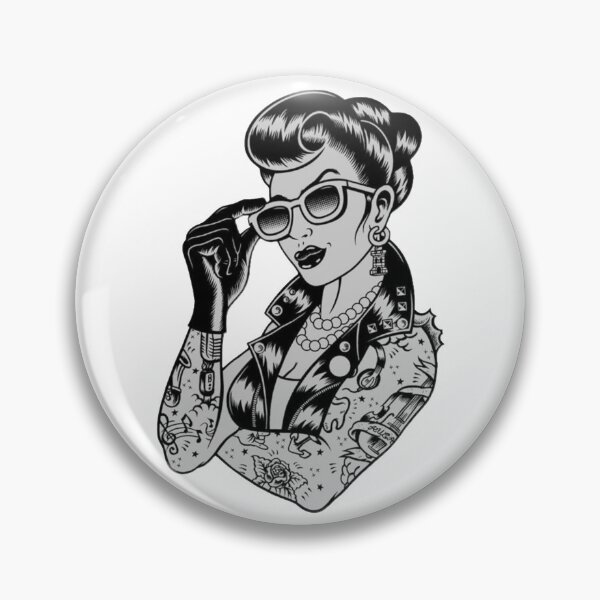 Item preview, wild girl woman tattoos  designed and sold by Home-of-art.