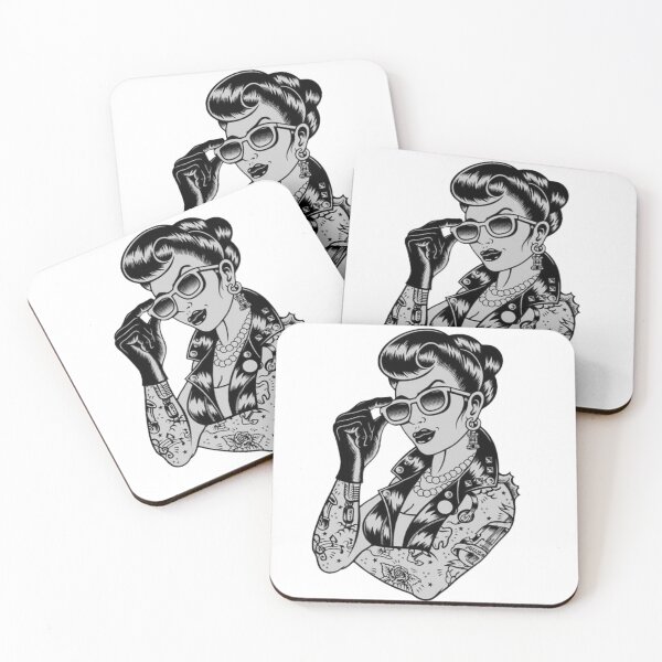 Item preview, wild girl woman tattoos  designed and sold by Home-of-art.