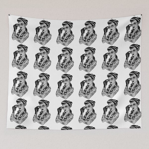 Item preview, wild girl woman tattoos  designed and sold by Home-of-art.