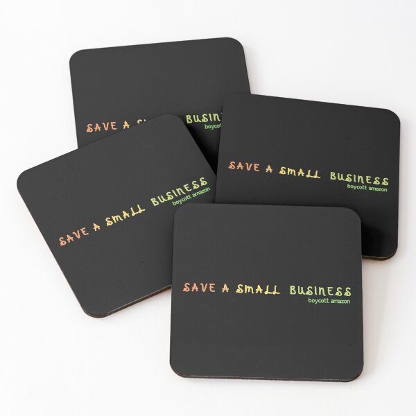Item preview, SAVE A SMALL BUSINESS boycott amazon designed and sold by NomadMessenger.