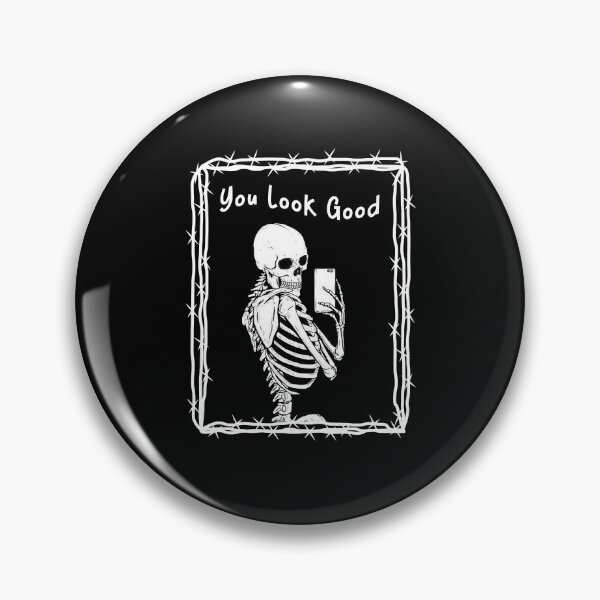 Item preview, Copy of you look good skeleton mirror selfie black and white-silly designed and sold by bdmart33.