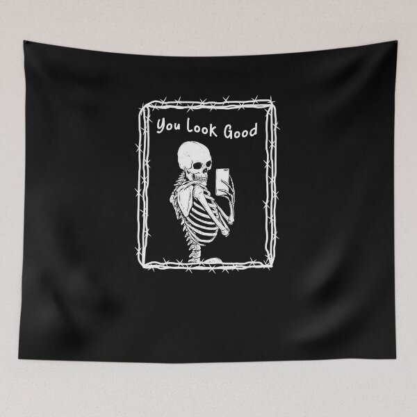 Item preview, Copy of you look good skeleton mirror selfie black and white-silly designed and sold by bdmart33.