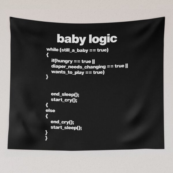 Item preview, Funny Baby Coding Programmer Newborn Quote from Code designed and sold by elhefe.