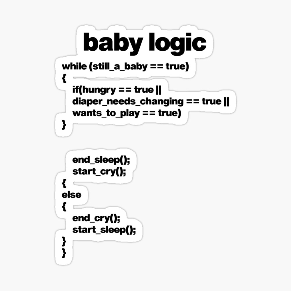 Funny Baby Coding Programmer Newborn Quote from Code