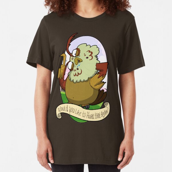 Would you like to hurrrr that again...? Slim Fit T-Shirt