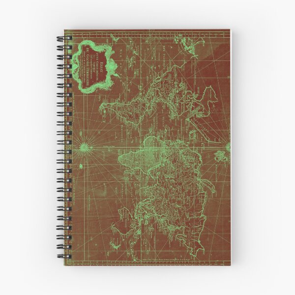 Item preview, World Map (1778) Red & Light Green designed and sold by BravuraMedia.
