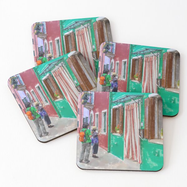 Item preview, Watercolor of Burano designed and sold by pietrofoto.