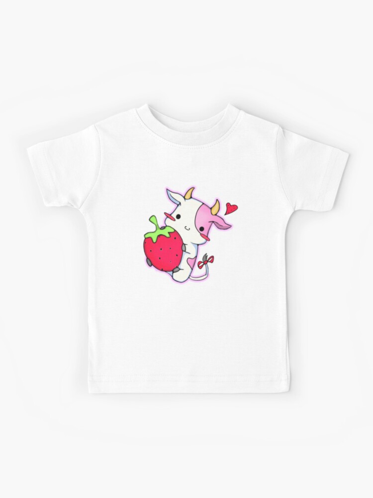 Cute Pink Japanese Kawaii Strawberry Milk Kids T-Shirt by Bastav - Fine Art  America