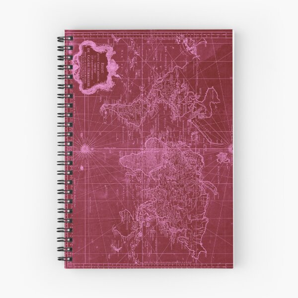 Item preview, World Map (1778) Red & Pink designed and sold by BravuraMedia.