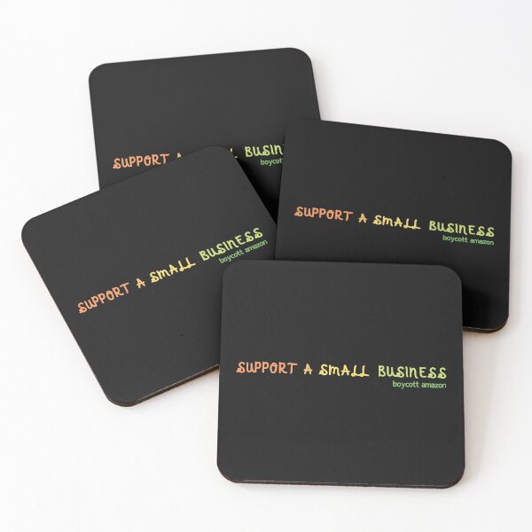 Item preview, SUPPORT A SMALL BUSINESS boycott amazon designed and sold by NomadMessenger.