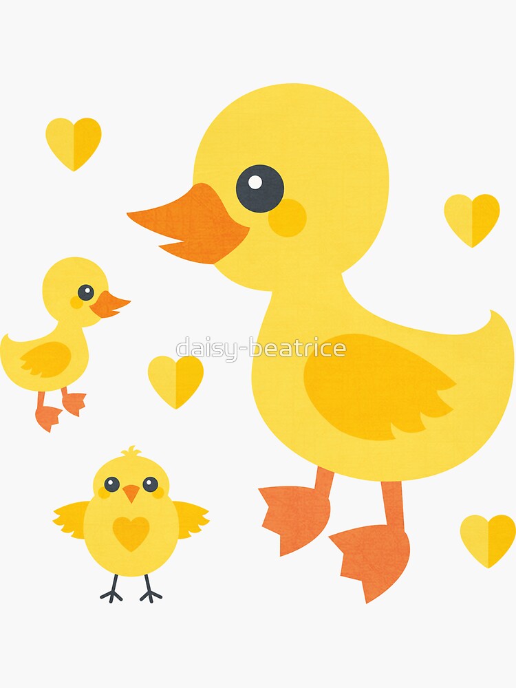 Thumbnail 3 of 3, Sticker, Chicks and Ducklings designed and sold by daisy-beatrice.