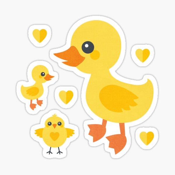 Vista previa del artículo con la obra «Pollitos y patitos», diseñado y vendido por Daisy Beatrice.