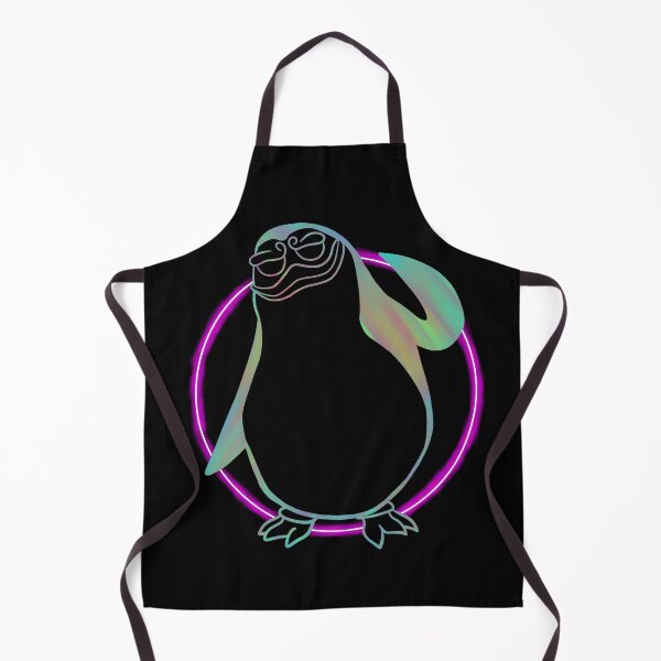 Item preview, Glowing penguin with neon and holographic effect. designed and sold by TrippydoProject.