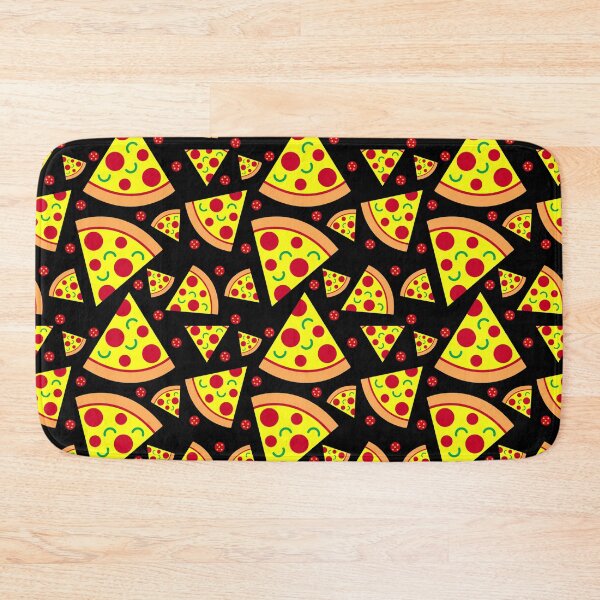 Item preview, Pizza Slices Pattern on Black designed and sold by HotHibiscus.