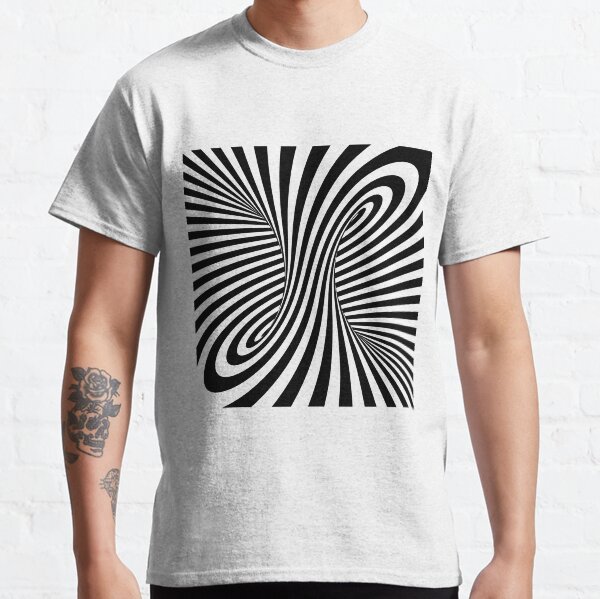 Abstract Black and White Torus Classic T-Shirt