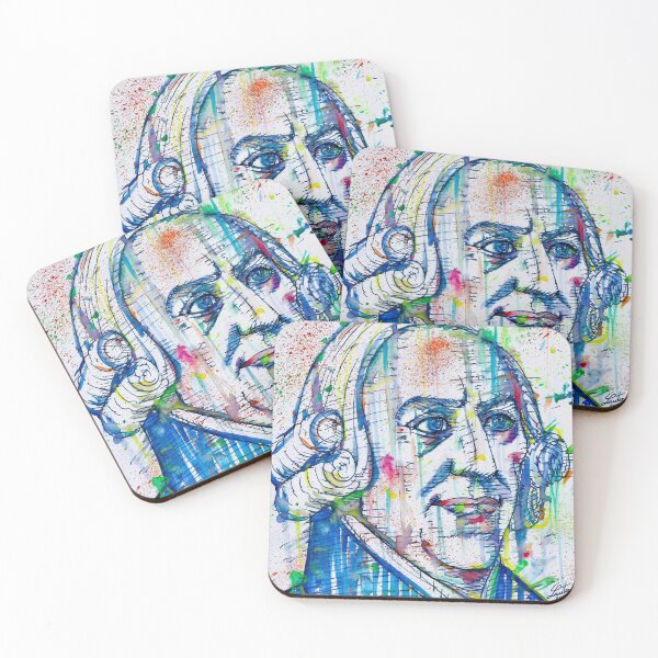 Item preview, ADAM SMITH watercolor and ink portrait designed and sold by lautir.