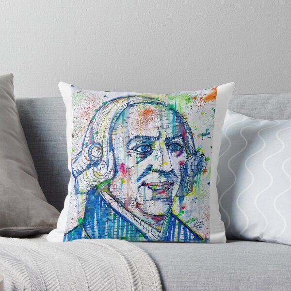 Item preview, ADAM SMITH watercolor and ink portrait designed and sold by lautir.