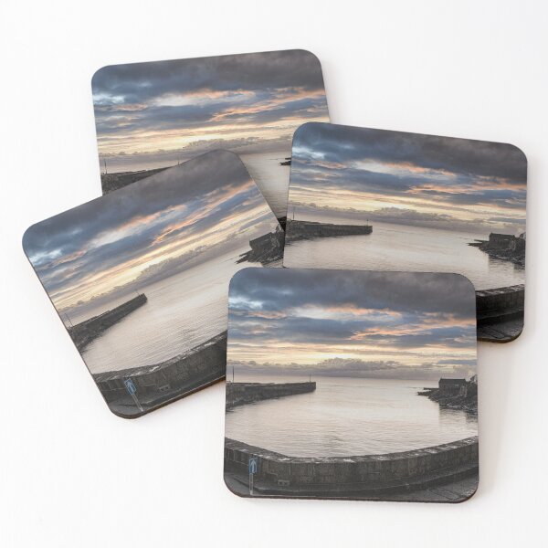 Item preview, Porthleven Cornwall at sunset,Porthleven Harbour Cornwall designed and sold by kathleenjean.