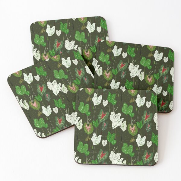 Item preview, Caladium Plant Varieties Pattern - Spider Plant Pattern - Caladium Bicolor Plant -  White Caladium Plant - Tropical Plant Botanical Pattern designed and sold by dpeepowl.