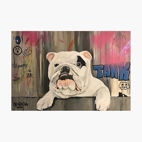 Artikel-Vorschau von Tank die britische Bulldogge, designt und verkauft von PaulBenbowArt.