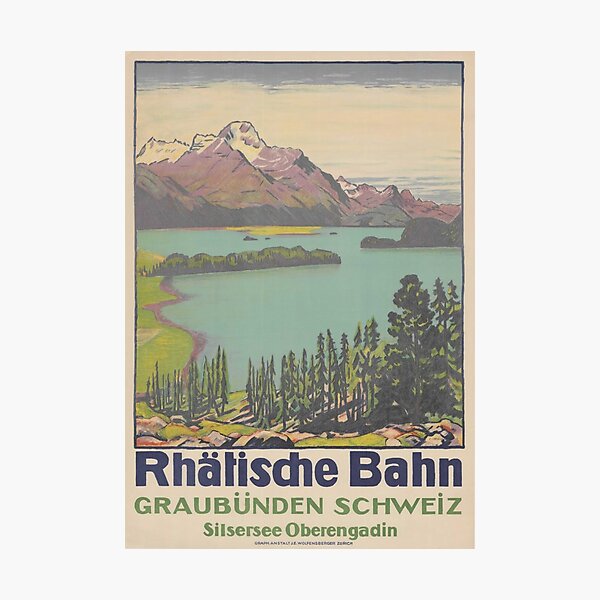 Item preview, Graubunden 1916 Vintage Switzerland Poster Vintage Swiss designed and sold by cutesy.
