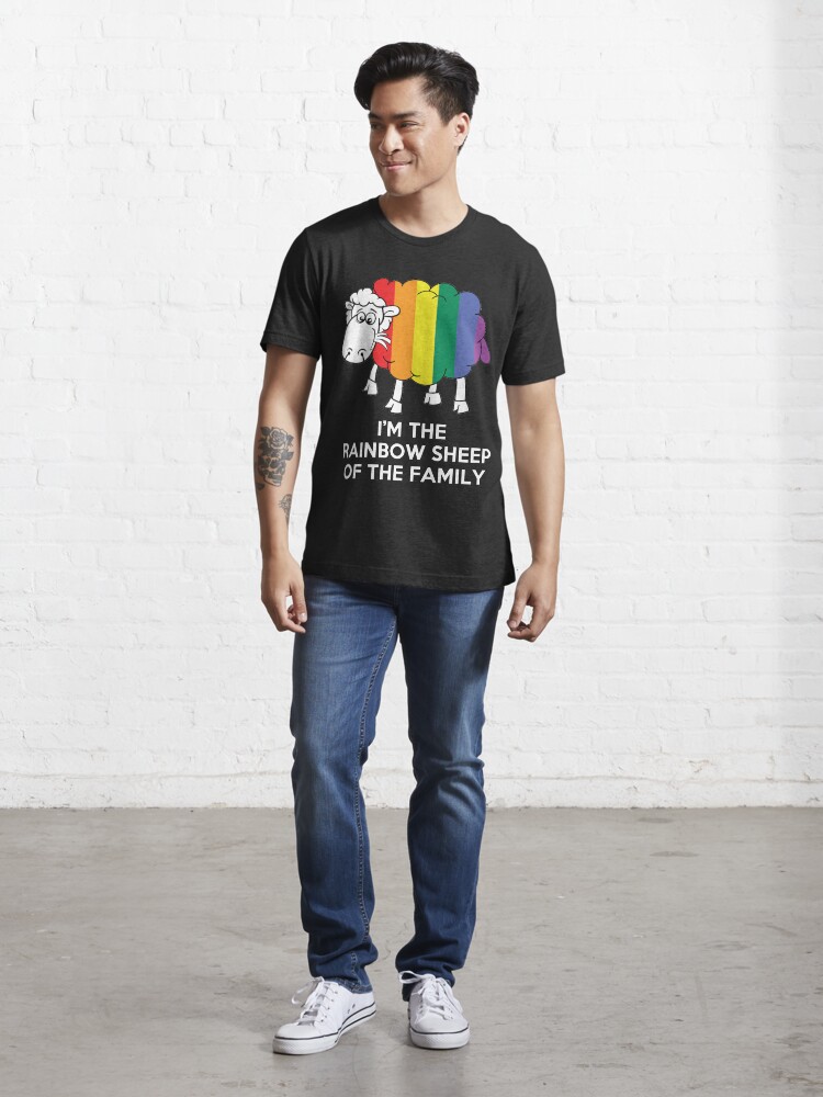 Thumbnail 5 of 7, Essential T-Shirt, I'm The Rainbow Sheep Of The Family T-Shirt designed and sold by wantneedlove.