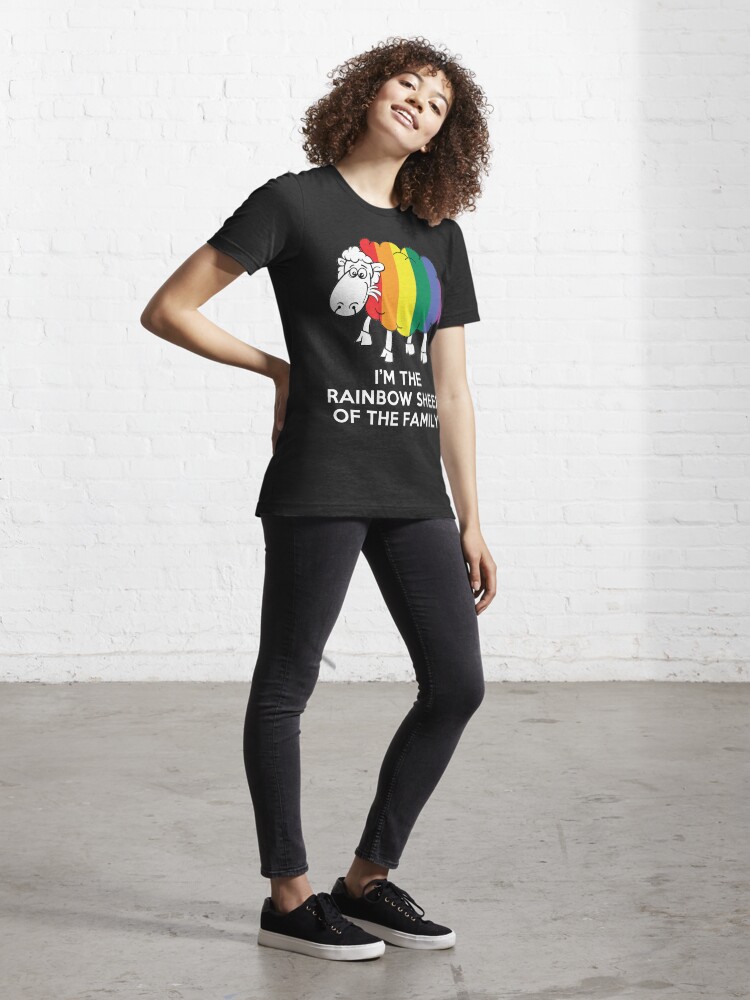 Thumbnail 4 of 7, Essential T-Shirt, I'm The Rainbow Sheep Of The Family T-Shirt designed and sold by wantneedlove.