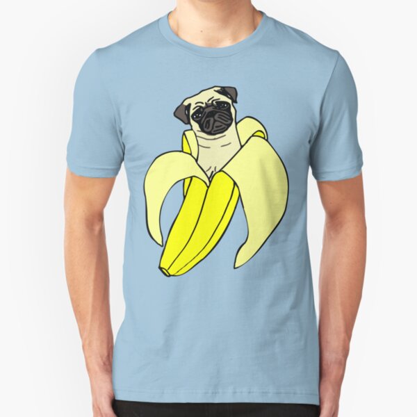 banana pug Slim Fit T-Shirt