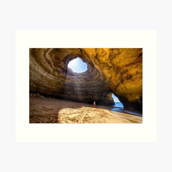 The benagil cave Art Print