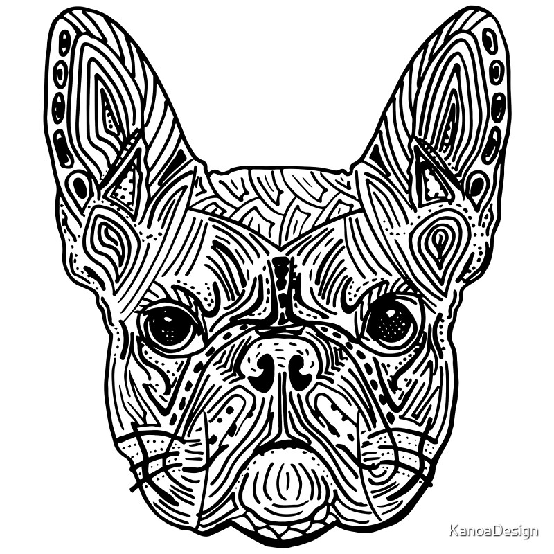 "French Bulldog Mandala" Art Prints by KanoaDesign Redbubble