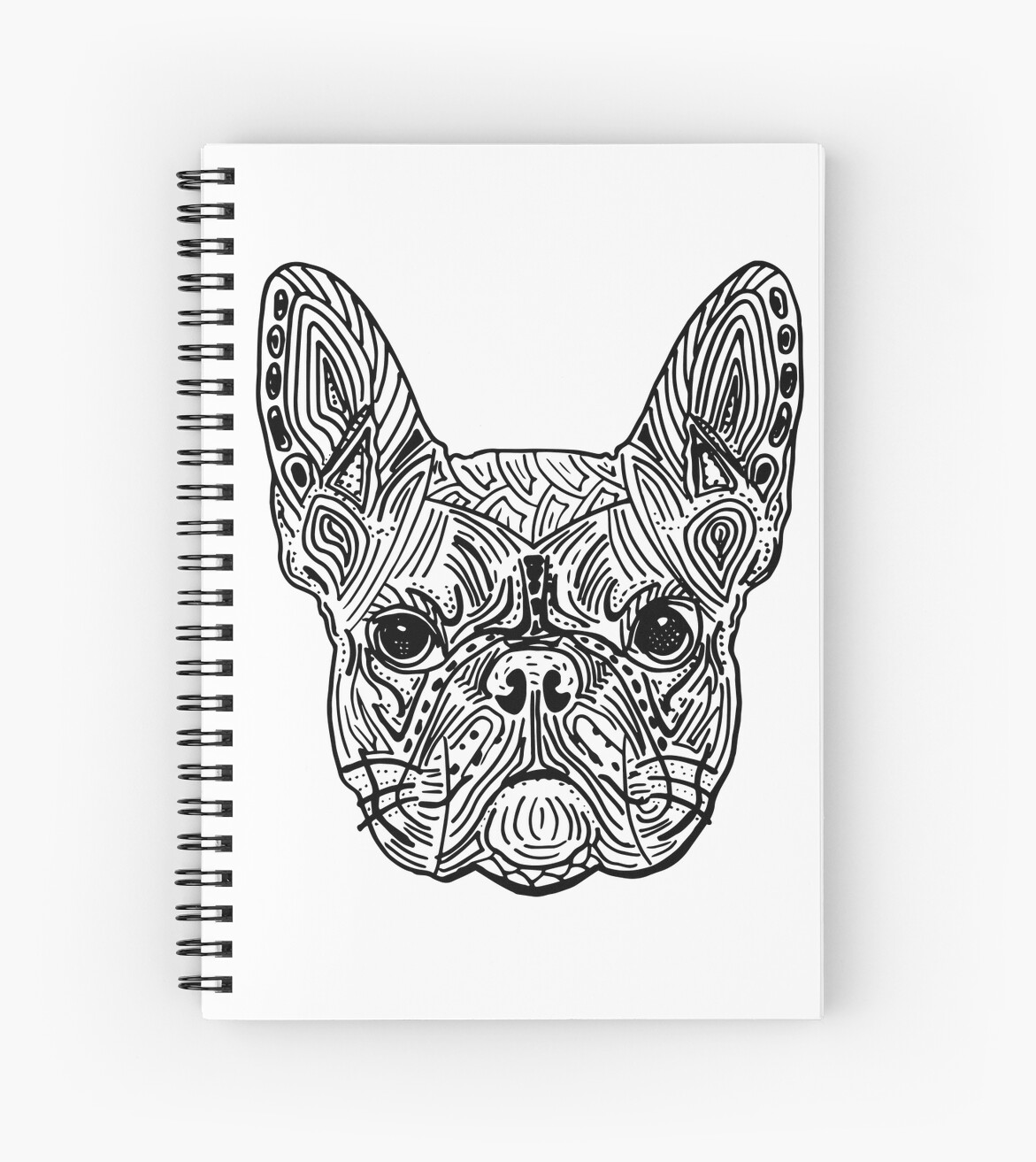 "French Bulldog Mandala" Spiral Notebooks by KanoaDesign Redbubble
