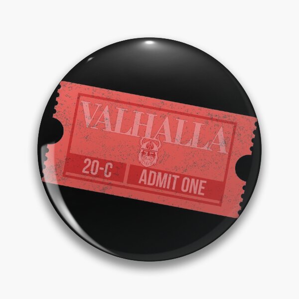 Item preview, Ticket to Valhalla Admit One Vikings Design designed and sold by trendyzcom.