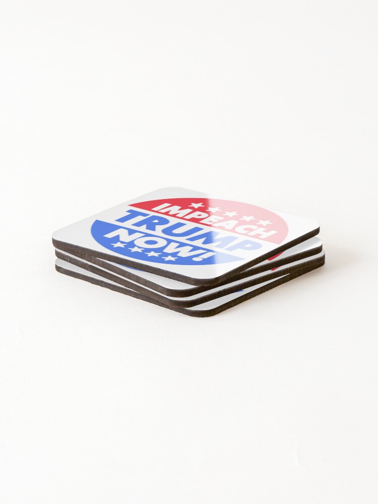Thumbnail 4 of 5, Coasters (Set of 4), IMPEACH designed and sold by -SUGAR-RUSH-.