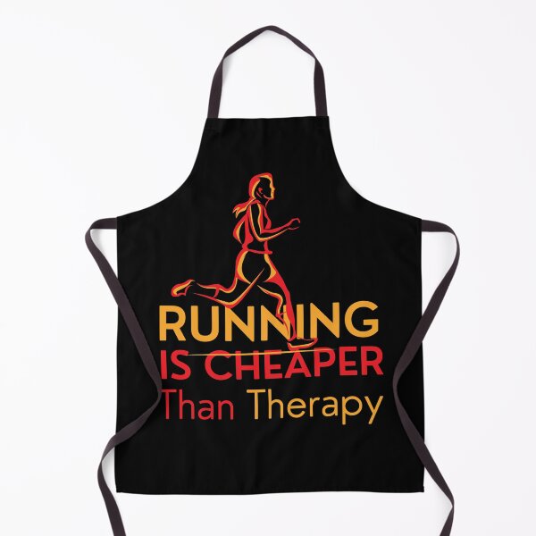 Item preview, Copy of RUNNING IS CHEAPER THAN THERAPY WOMAN RUNNING designed and sold by ARUN VASWANI.