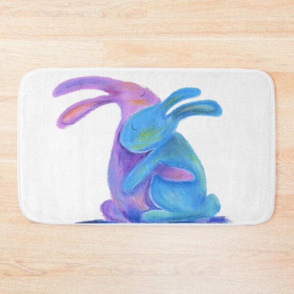 Item preview, Hugging Rabbits designed and sold by adapleiades.