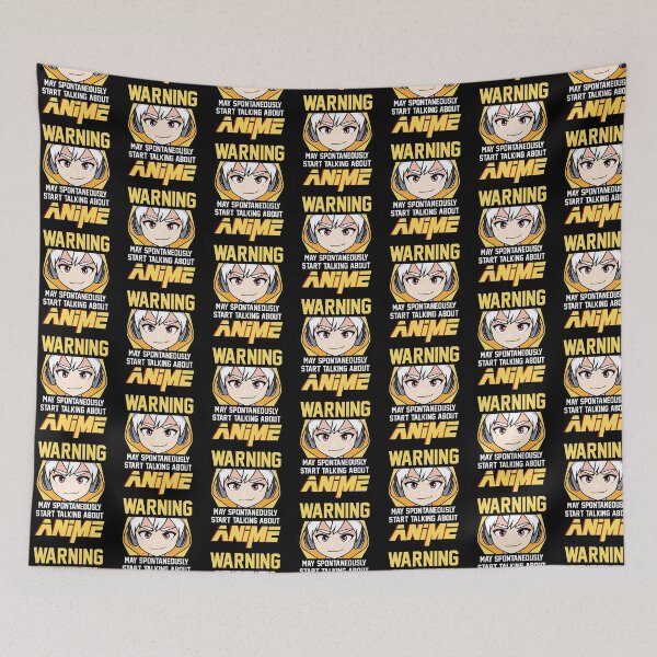 Item preview, Warning, May Spontaneously Start Talking About Anime - Japanese Anime, Webtoon designed and sold by styleofpop.