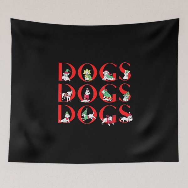 Item preview, Christmas Dogs Dogs Dogs designed and sold by DoggyLoveCA.