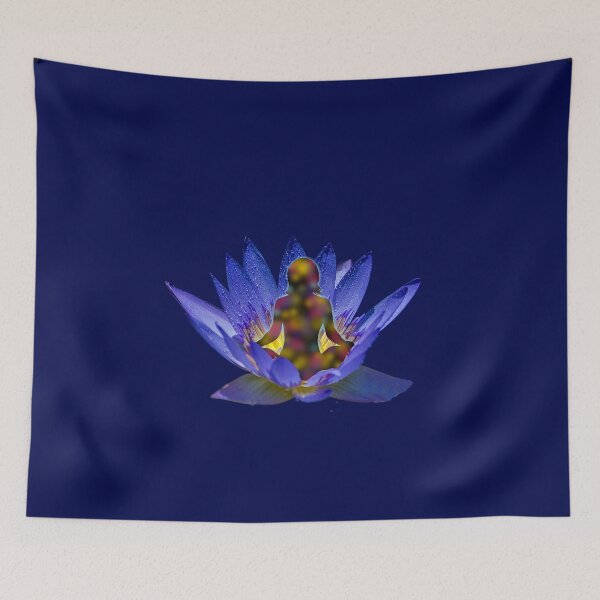 Item preview, YOGA Blue lotus - body heart soul meditation designed and sold by Danicus666.
