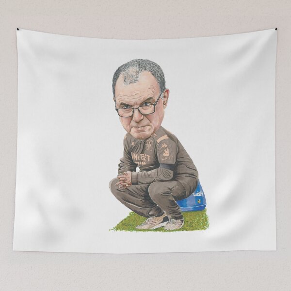 Item preview, Marcelo Bielsa - Leeds United designed and sold by Paul Aitch Art.
