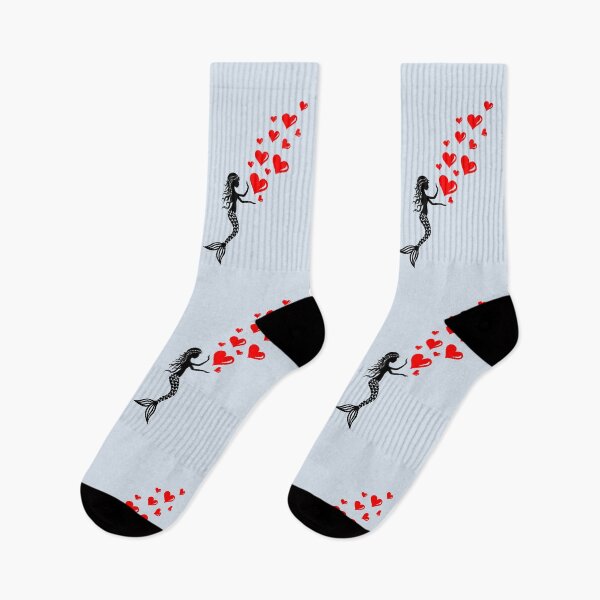Item preview, Mermaid, hearts, Valentines Day, birthday, romance, love, couple designed and sold by boom-art.