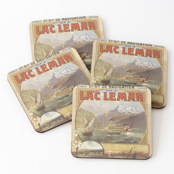 Item preview, Lac Leman Vintage Switzerland Poster Vintage Swiss designed and sold by cutesy.
