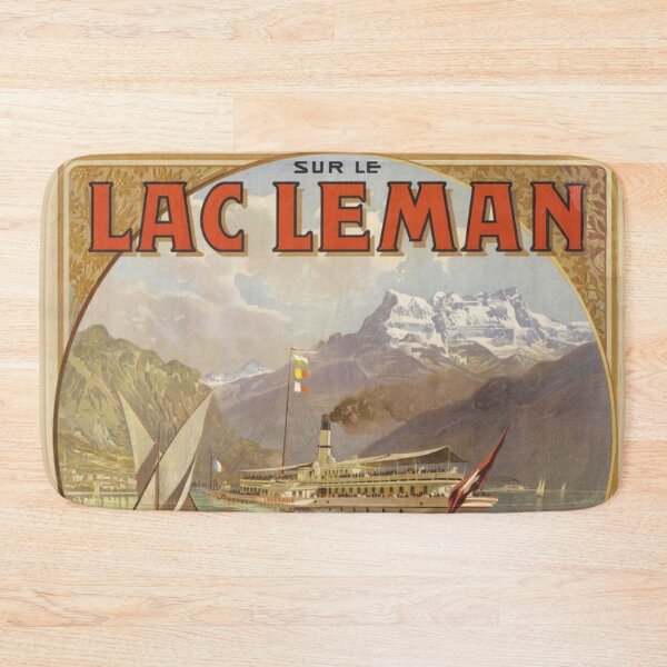 Item preview, Lac Leman Vintage Switzerland Poster Vintage Swiss designed and sold by cutesy.