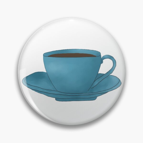 Item preview, Blue Teacup with Saucer designed and sold by alxandromeda.