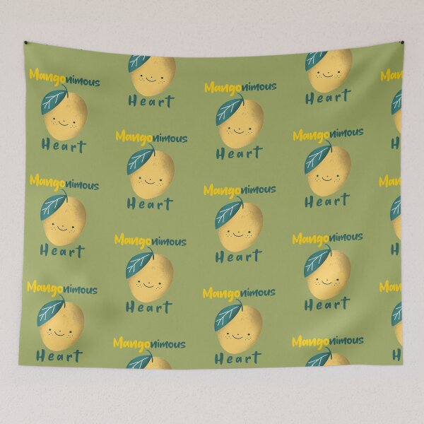 Item preview, Big Heart Mango Pun designed and sold by Life Is Beautiful.
