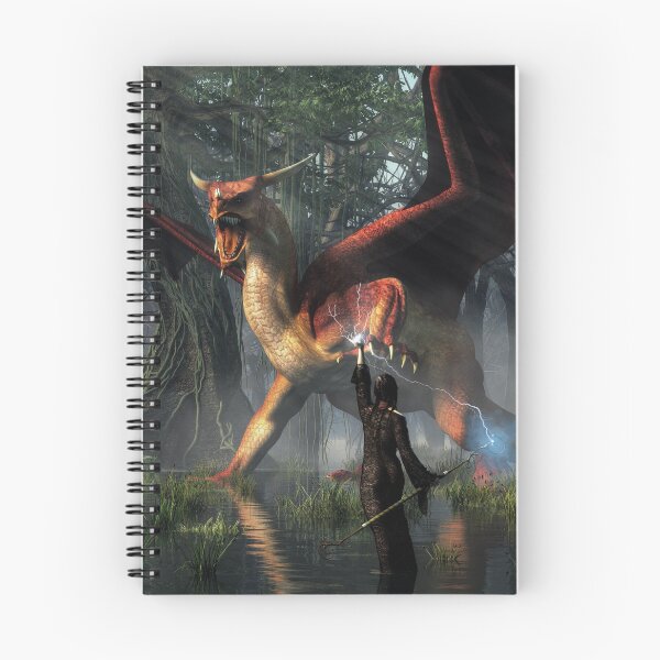 Item preview, Sorceress Battling a Dragon designed and sold by Daniel Eskridge.
